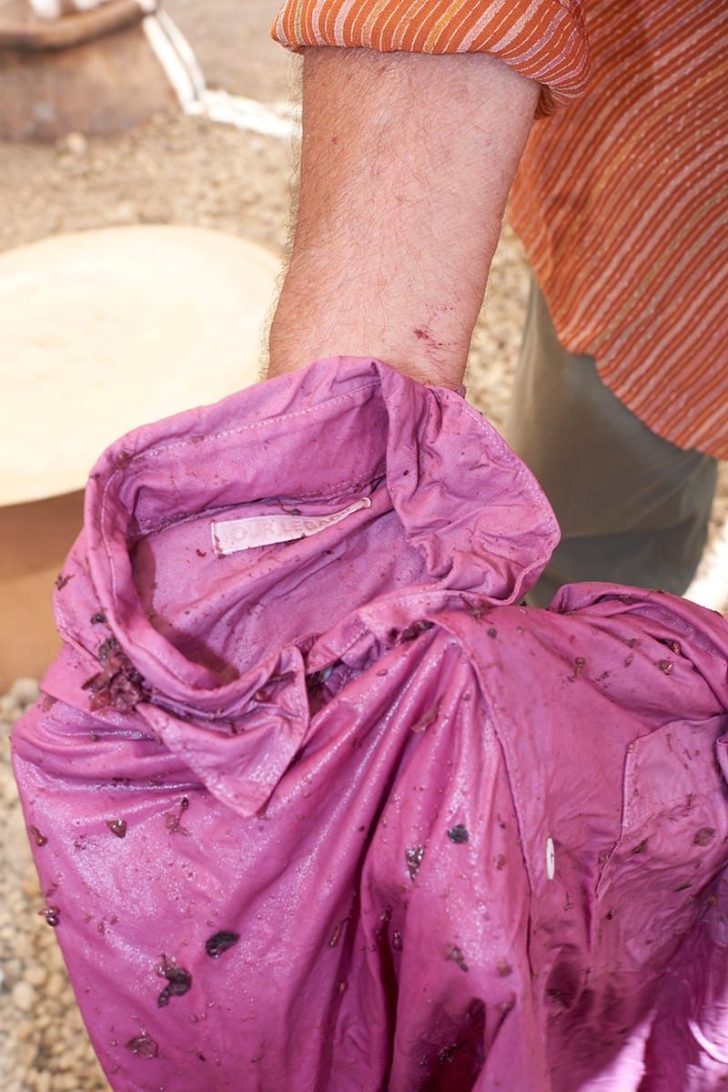 Gabrio Bini x Our Legacy WORK SHOP Wine Overdyed Shirts