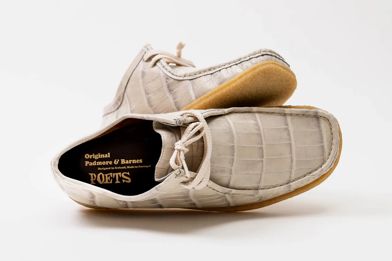 POETS x Padmore & Barnes P204 White Croc Release Date | Hypebeast