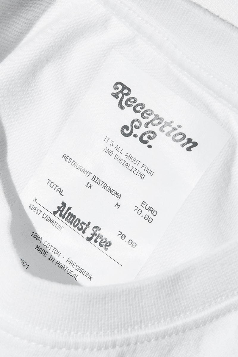 Reception Restaurant-Inspired T-shirts Details | Hypebeast