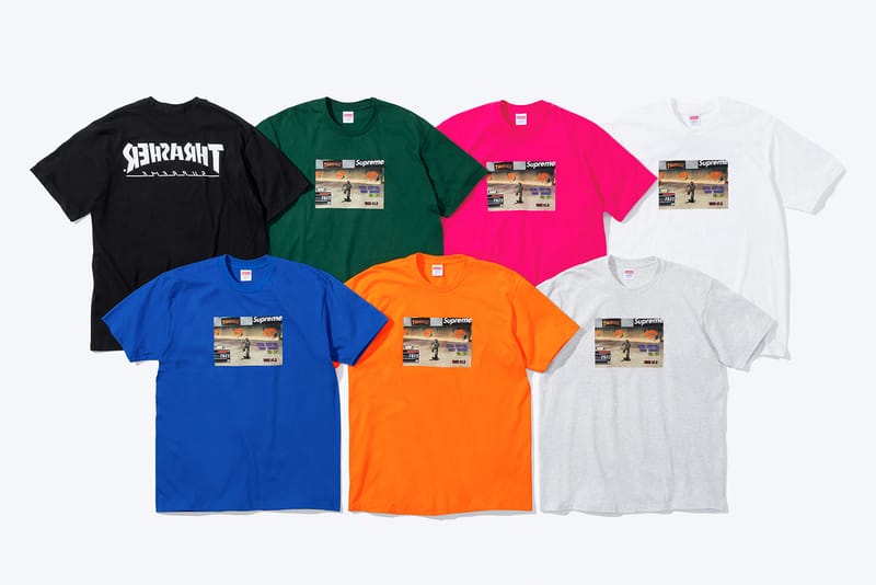 Supreme x outlet thrasher t shirt