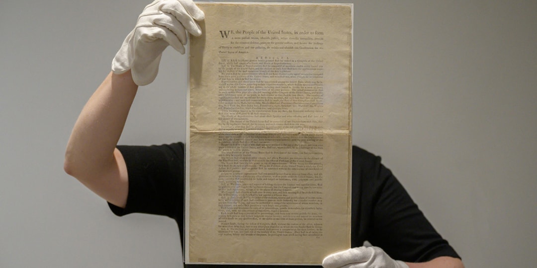 Ультраредкая копия Конституции США будет выставлена ​​на аукционе в ноябре этого года
