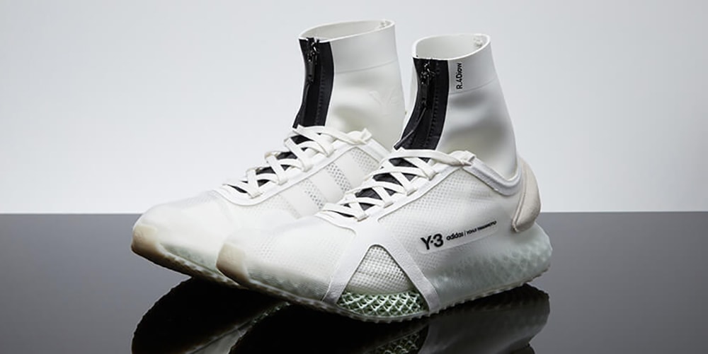 Adidas Y-3 Runner 4D IOW выпускаются в ярко-белой цветовой гамме
