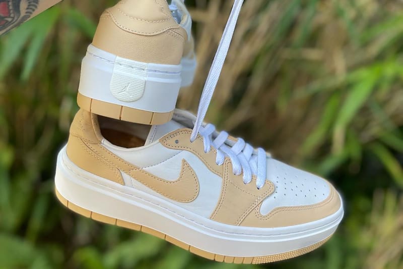 Tan and white 2025 jordan 1