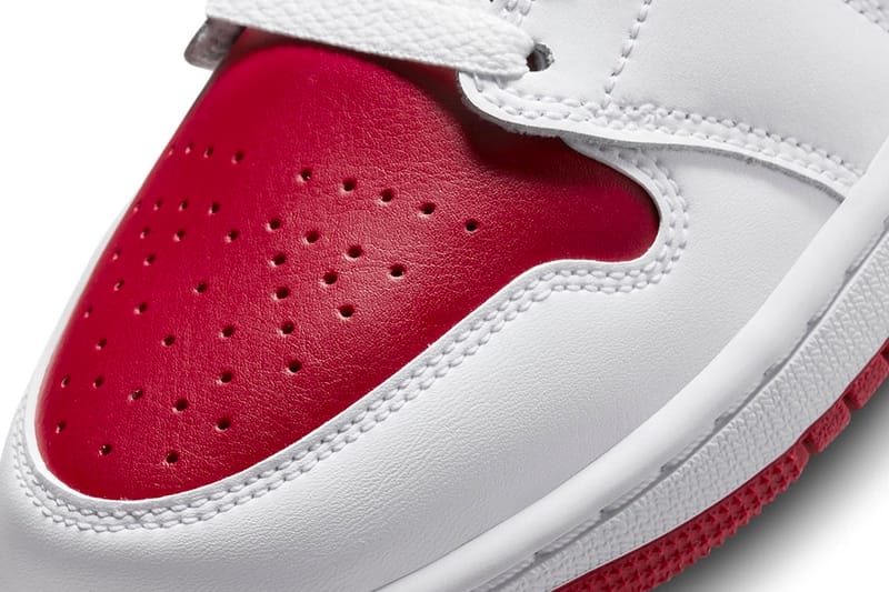 Air jordan 1 on sale red and white mid