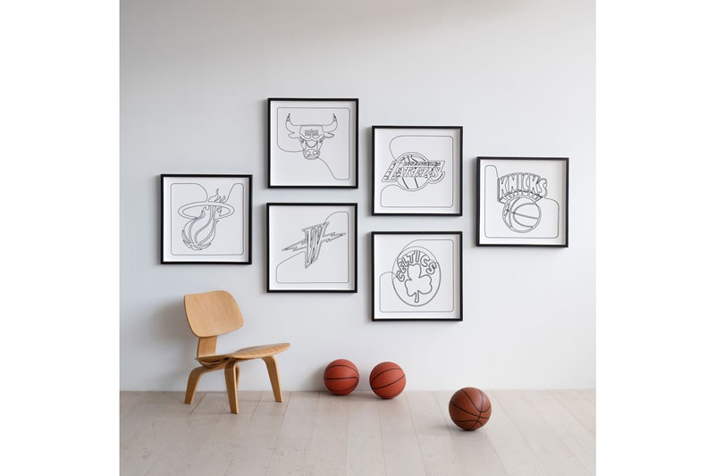 Andy Blank Unveils LimitedEdition NBA Logo Prints Hypebeast