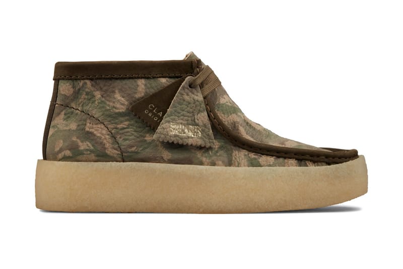 Clarks store wallabee camo