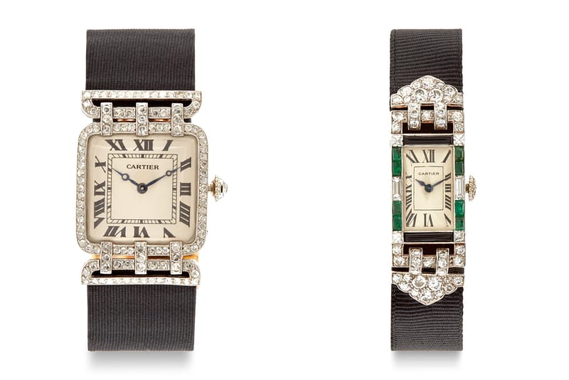 Diamond encrusted cartier watch new arrivals