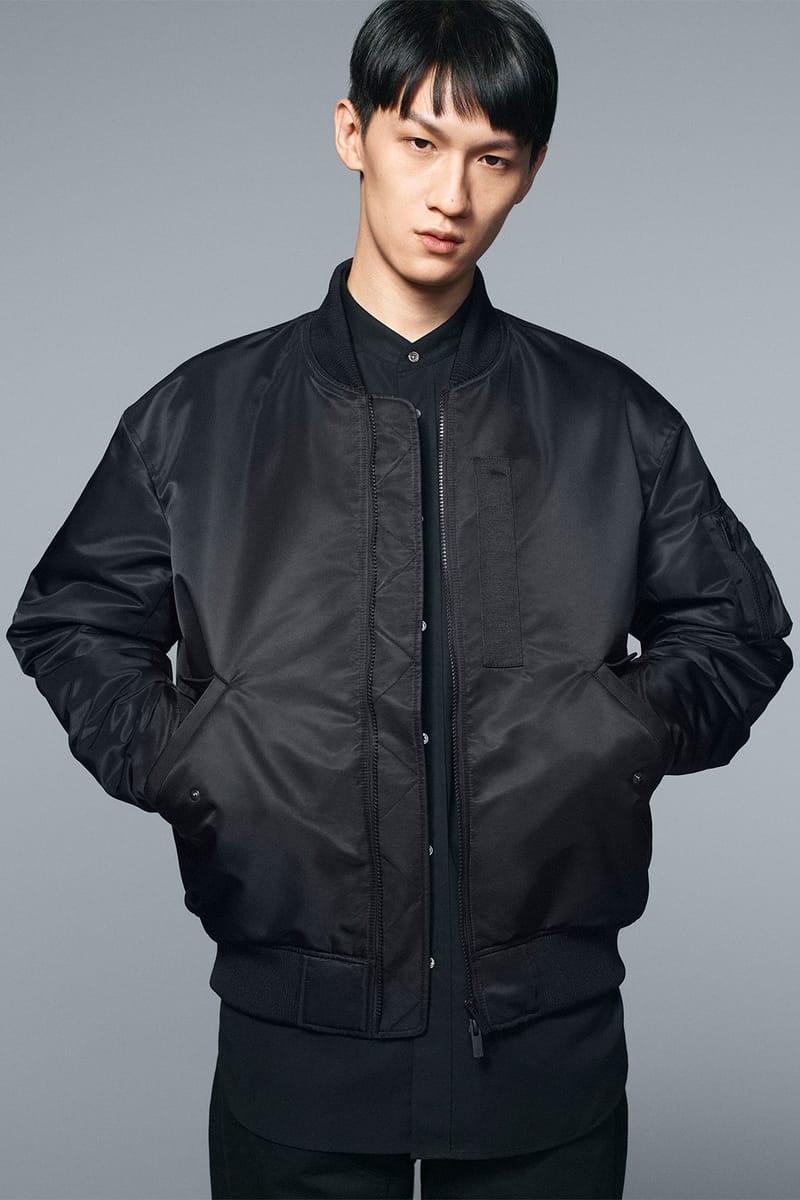 Uniqlo black bomber clearance jacket