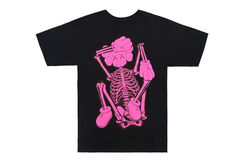 KAWS x Cactus orders Plant Flea Market Happy-Faced Blue Skeleton T-shirt XL