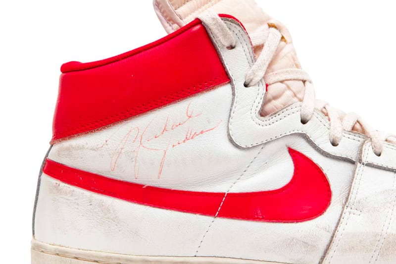 Michael Jordan Game Worn Nike Air Ship Sotheby s Auction Hypebeast