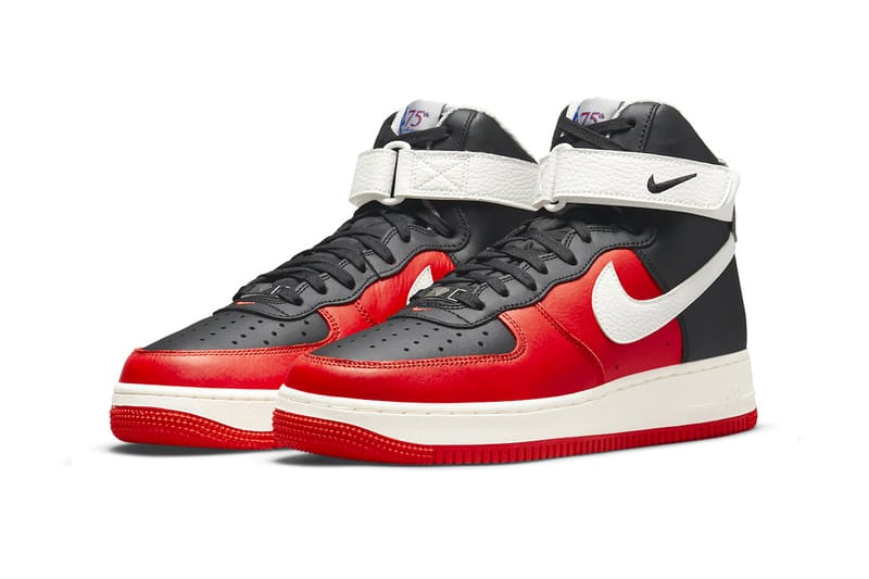 Air force one hot sale black red