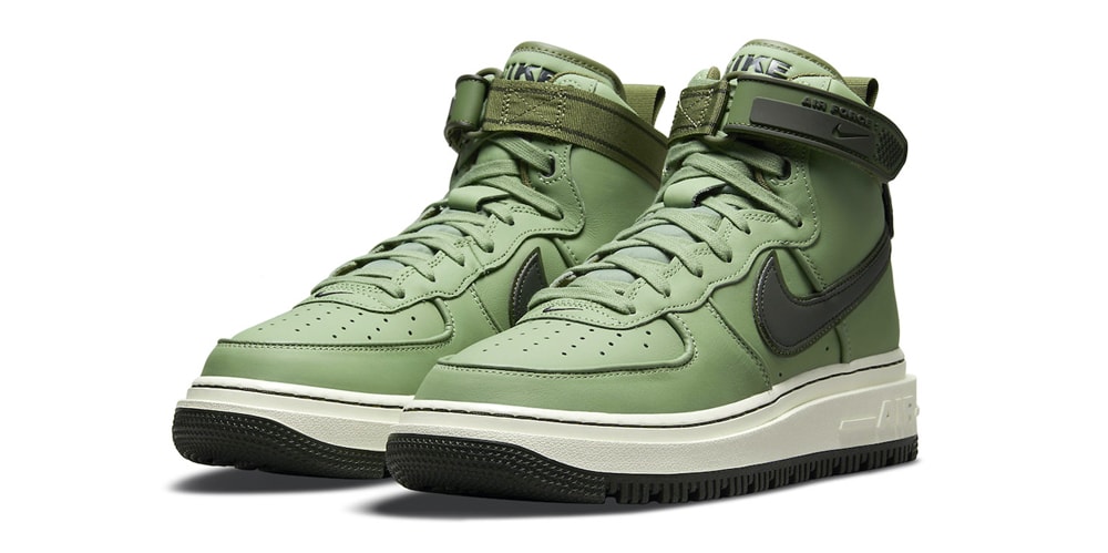 Высокие ботинки Nike Air Force 1 получили расцветку «милитари-зеленый»