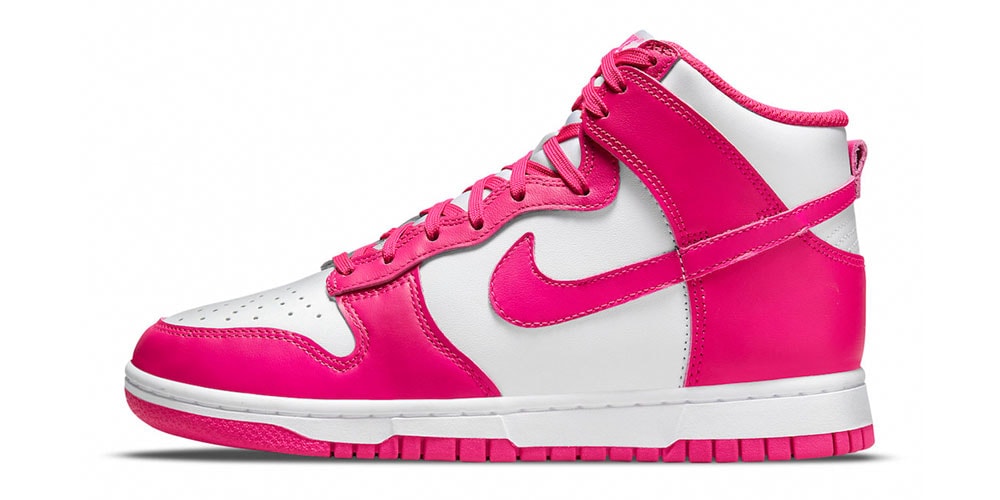 Кроссовки Nike Dunk High получили яркую окраску «Pink Prime»