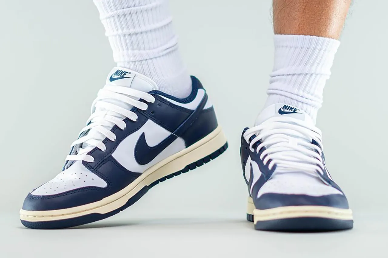 Nike Dunk Low Aged Navy White Release Date | Hypebeast