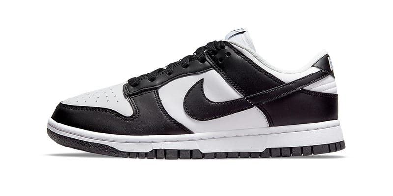 nike dunk low black and white release