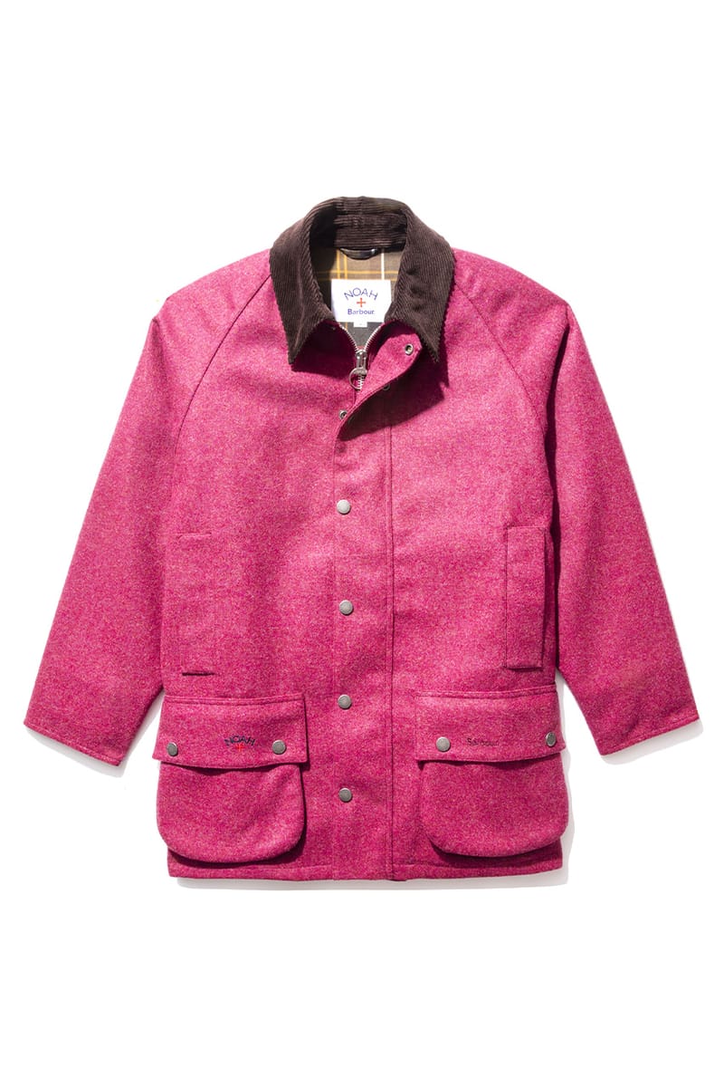 Barbour wool cheap jacket Pink