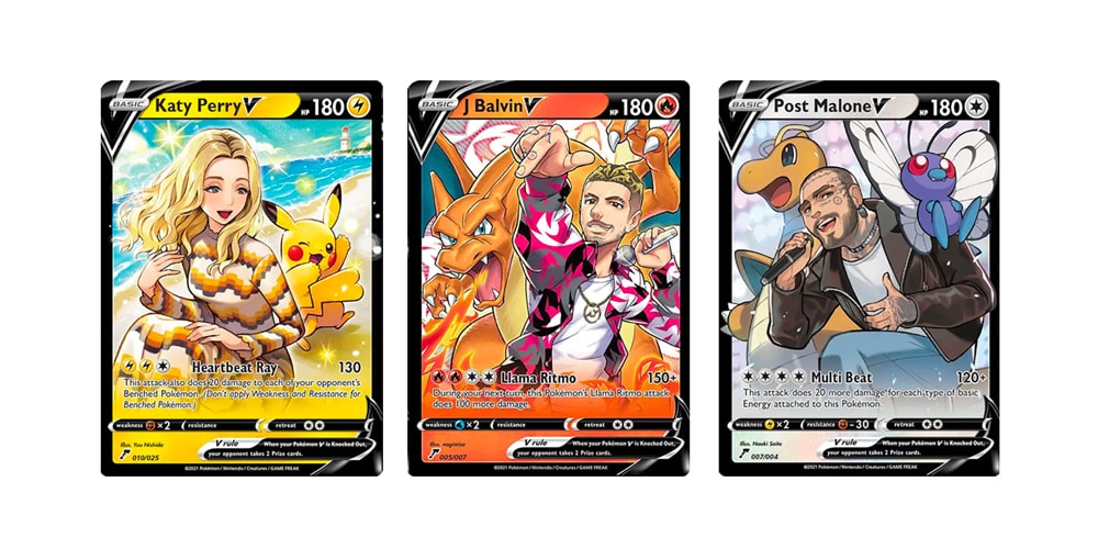 The Pokémon Company представляет коллекционные карточки Поста Мэлоуна, Джей Бэлвина и Кэти Перри
