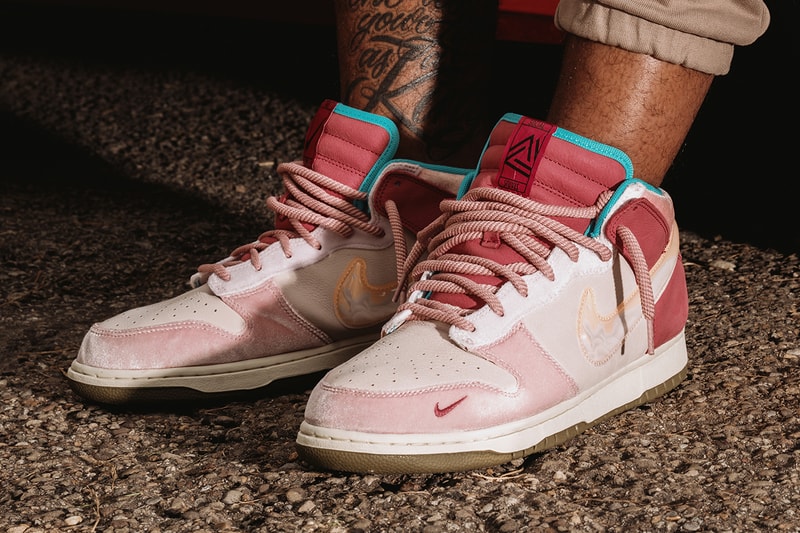 Social Status Nike Dunk Mid Strawberry Milk DJ1173600 Hypebeast