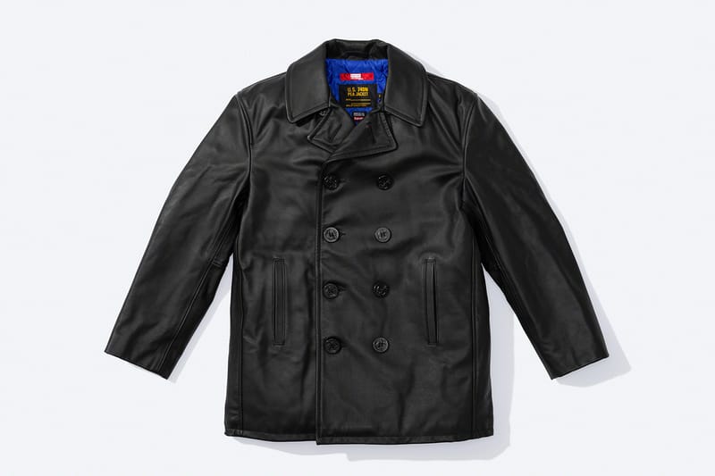 Supreme comme des garcons leather clearance jacket