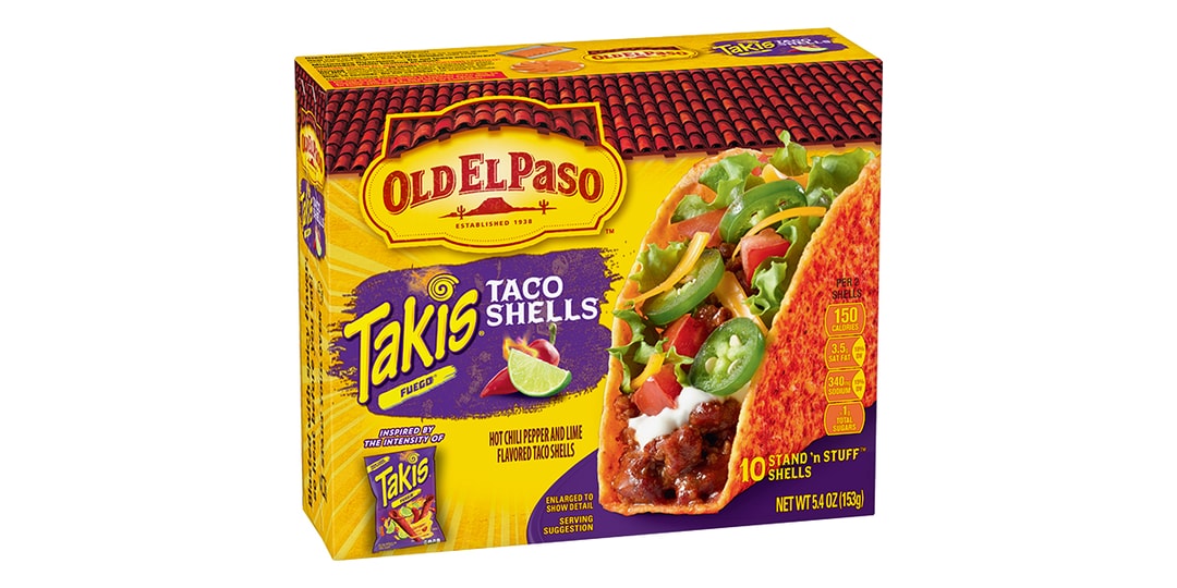 Old El Paso Takis Fuego Hot Chili Pepper/LimeFlavored Stand 'N Stuff