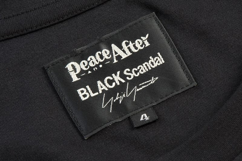 BLACK Scandal Yohji Yamamoto x PEACE AND AFTER Capsule Release