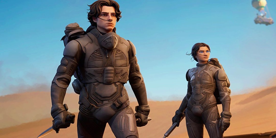 Zendaya Timothée Chalamet 'Dune' 'Fortnite' Skins Hypebeast
