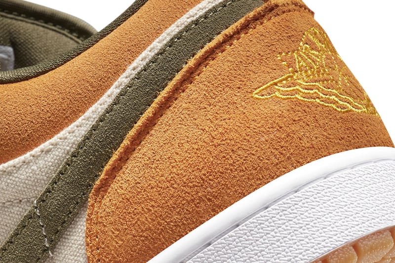 Air Jordan 1 Low Release Orange/Olive 2021 | Hypebeast