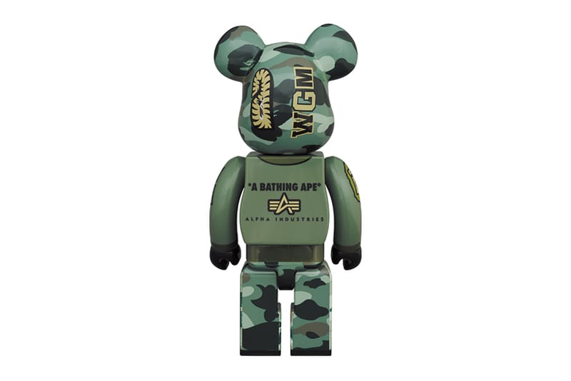 Alpha Industries x BAPE BE@RBRICKs | Hypebeast