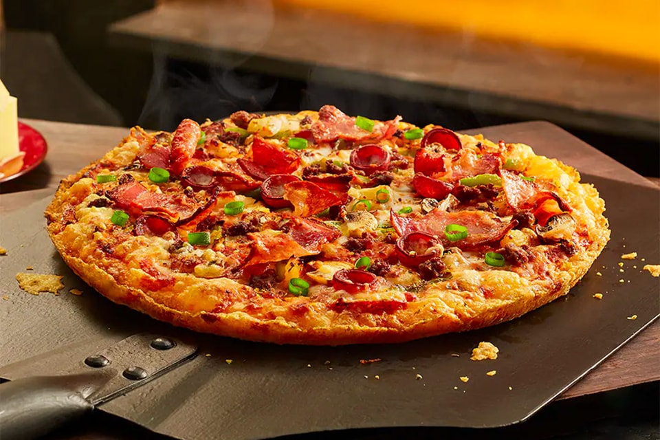 Dominos Cheese Crust Pizza