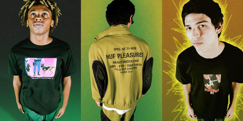 HUF X PLEASURES コラボレーション ケイン ウォッシュ Tシャツ HUF x Pleasures Latest Collaboration Release Info | Hypebeast