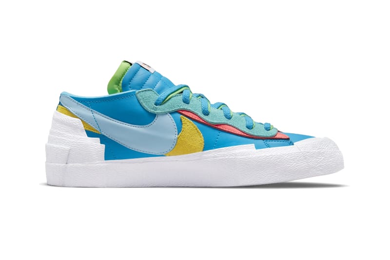 KAWS x sacai x Nike Blazer Low Blue Official Images | Hypebeast