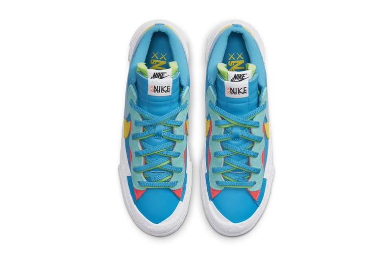 KAWS x sacai x Nike Blazer Low Blue Official Images | Hypebeast