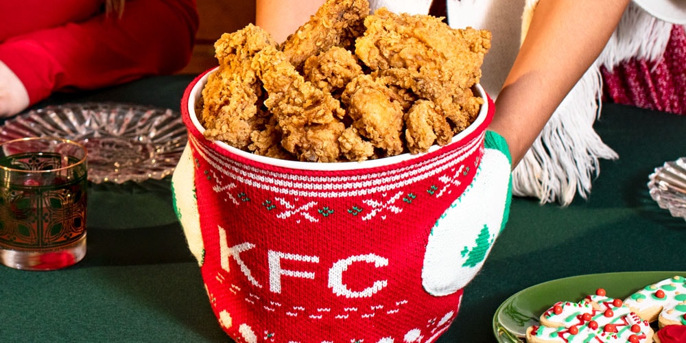 KFC Unveils Finger Lickin' Chicken Mitten Bucket Hugger Hypebeast