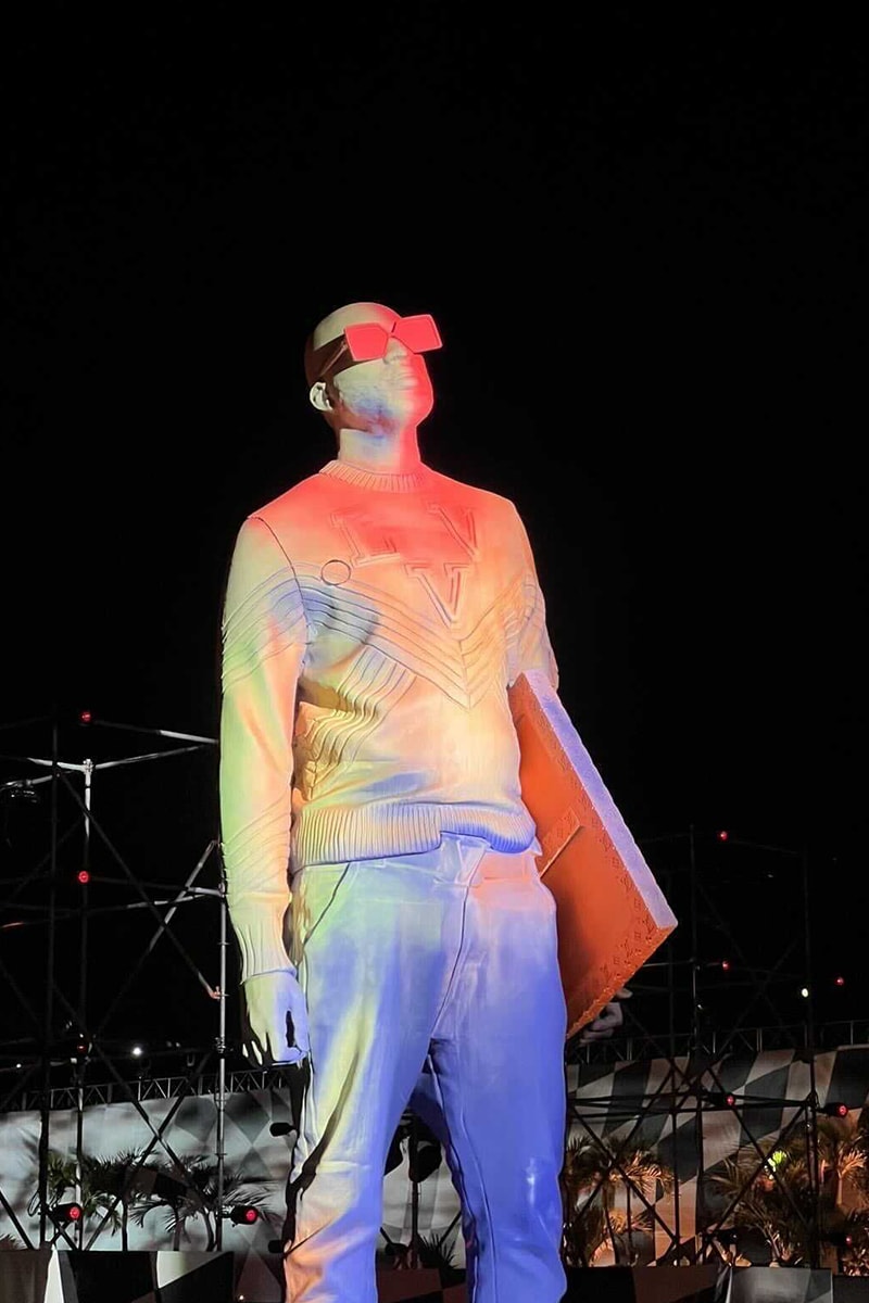 Louis Vuitton SS22 Miami Presentation Virgil Abloh Statue Unveil