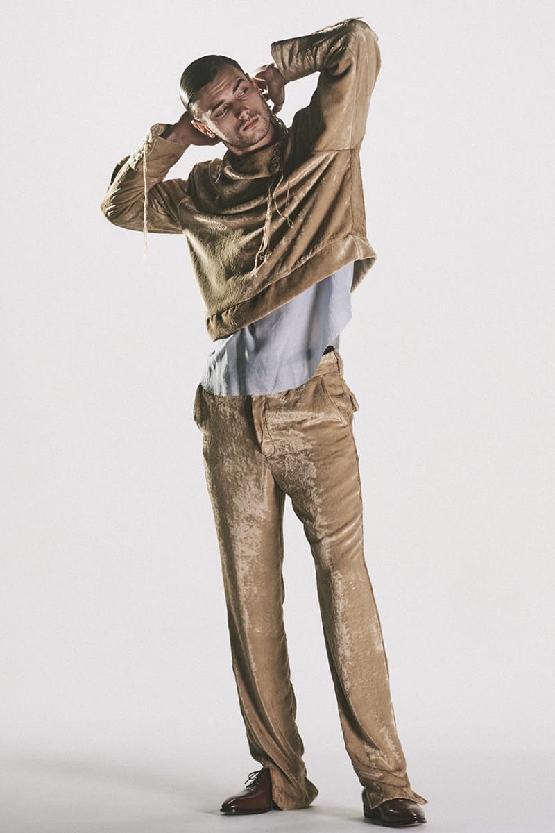 Midorikawa23AW Fringe Leather Slacks Midorikawa SS22 Collection