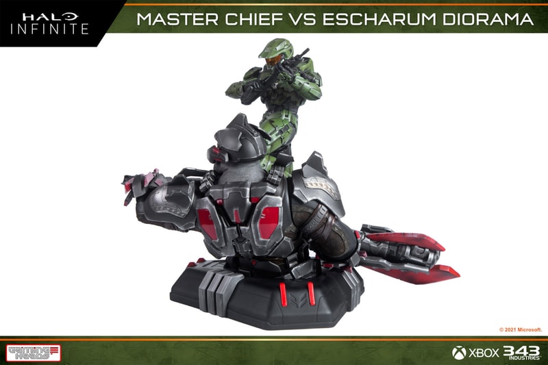 'Halo Infinite' Master Chief vs Escharum Diorama | Hypebeast