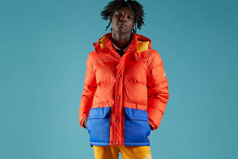 Color block north face hot sale puffer