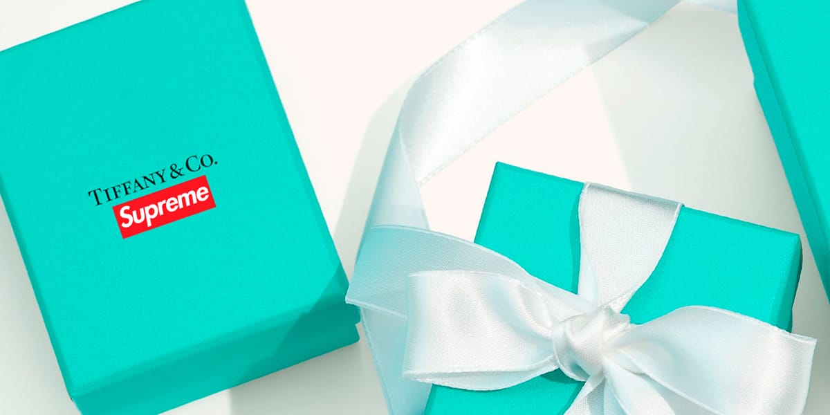 【全商品オープニング価格 特別価格】  logo box Tiffany supreme Tシャツ/カットソー(半袖/袖なし)