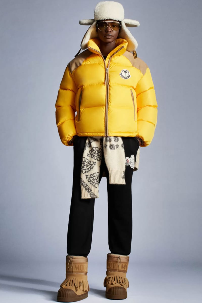 Yellow moncler on sale