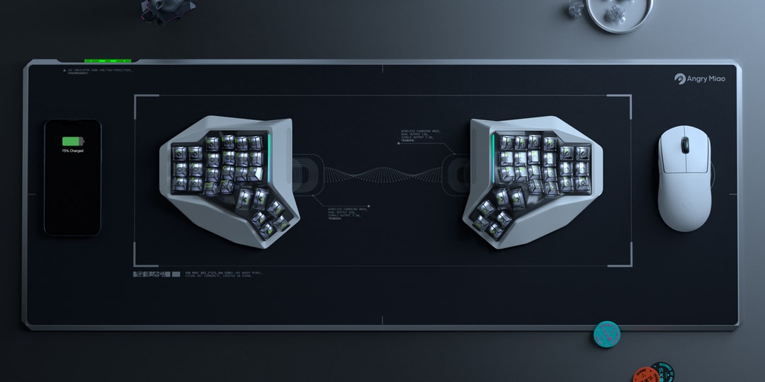Angry Miao выпускает первую в мире беспроводную сплит-клавиатуру AM HATSU
