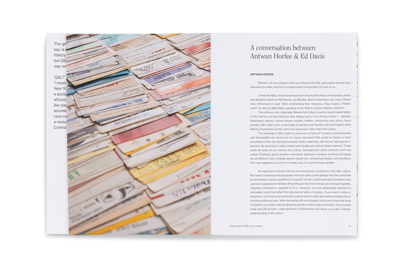 Buzzard Control: QSLカード文化の本 Antwan Horfee Buzzard Control Art Book TOPSAFE | Hypebeast