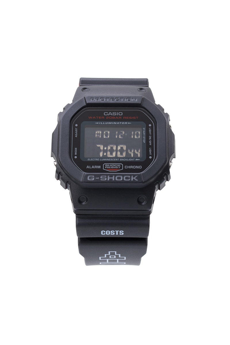COSTS x GSHOCK DW 5600 Release Details Hypebeast