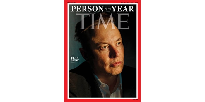 Илон Маск назван человеком года по версии журнала TIME