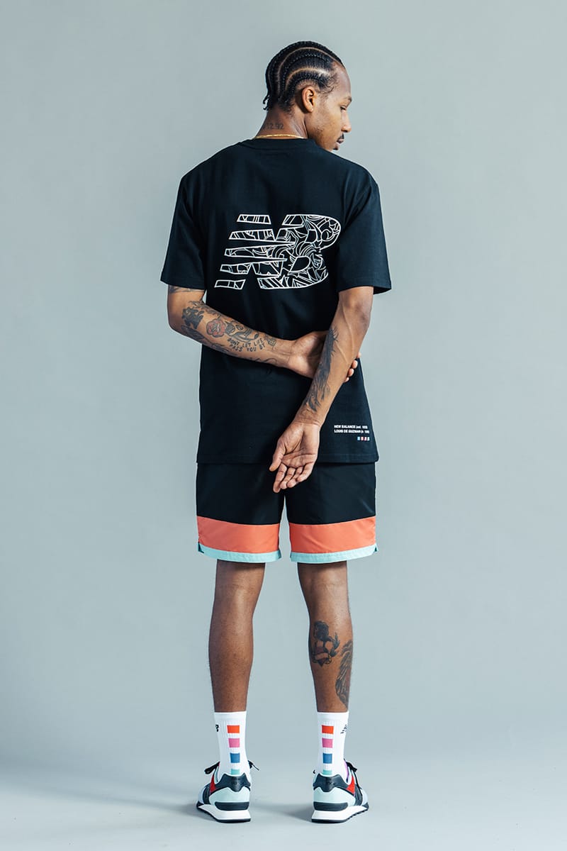 New balance 574 store with shorts