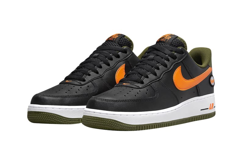 Air force 1 sales low white black orange