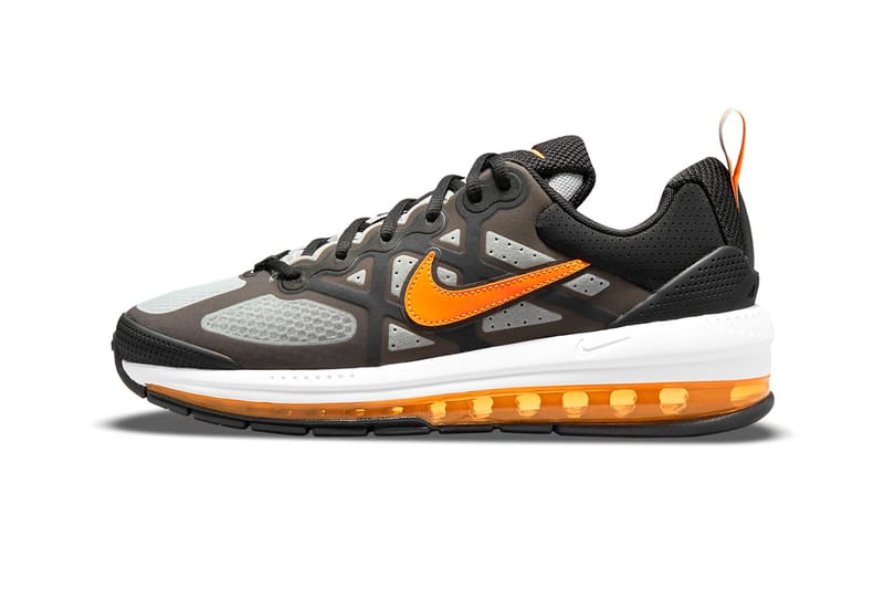 Nike air hot sale grey orange