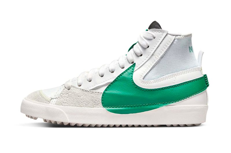 Nike blazer white store green