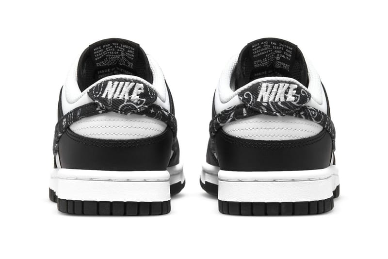 Nike Dunk Low Blue Paisley/Black Paisley Official Look | Hypebeast
