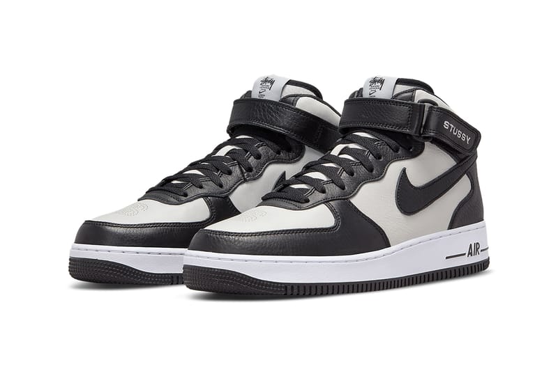 Air force 1 mid black store and white