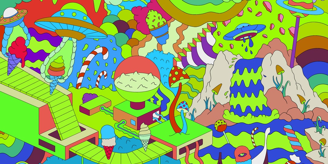 Trippy Gelato Creamery Psychedelic NFT Art | Hypebeast